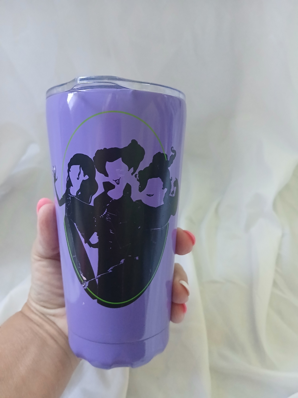 Hocus Pocus Witch's Disney I Put A Spell On You Stainless Steel Tumbler Purple
